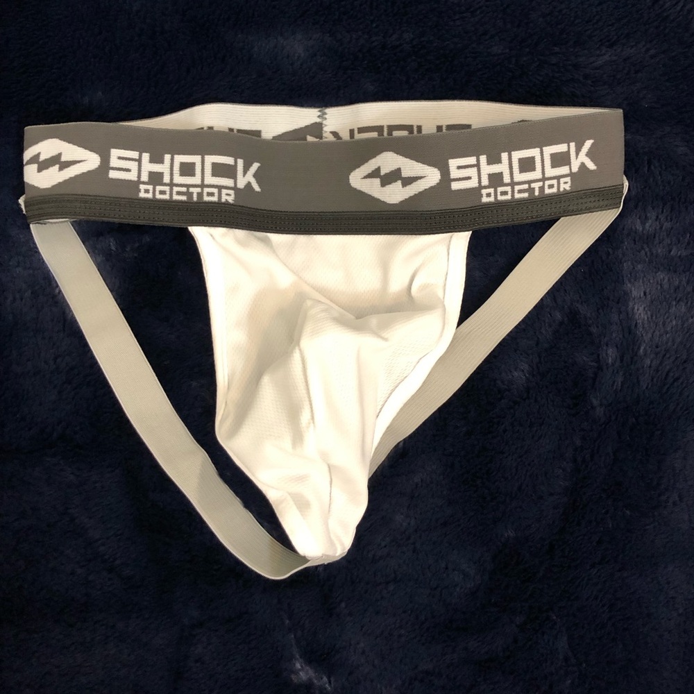 White Shock Doctor Jockstrap Size Small (28-30)
